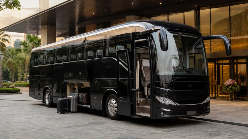 Luxury touring coach for group transport in China