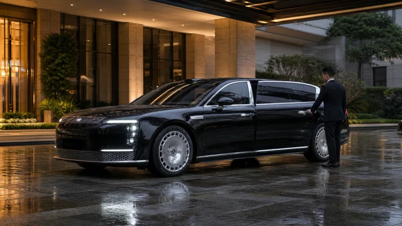 Black MAEXTRO S800 flagship chauffeur sedan