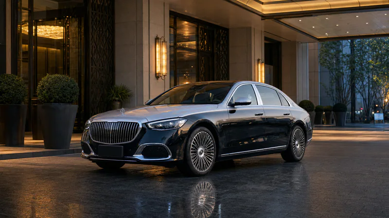 Two tone Mercedes Maybach S Class for private chauffeur service
