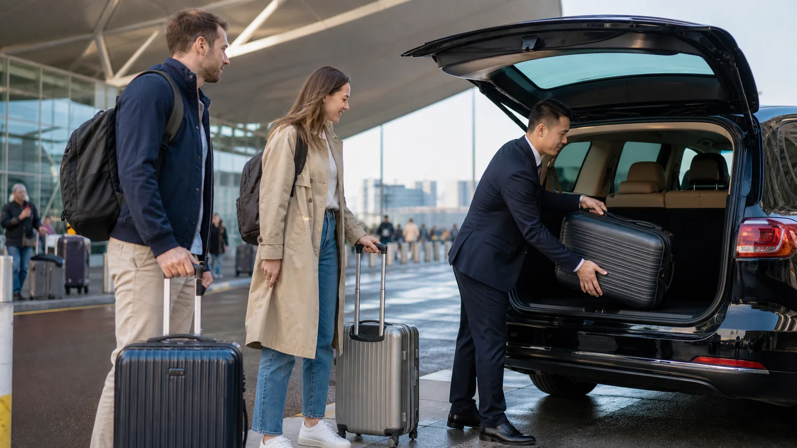 Private airport transfer vehicle prepared for Shanghai Pudong or Hongqiao Airport
